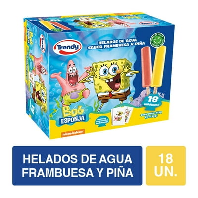 Helado Paleta Frambuesa Y Piña Caja 972 G Trendy