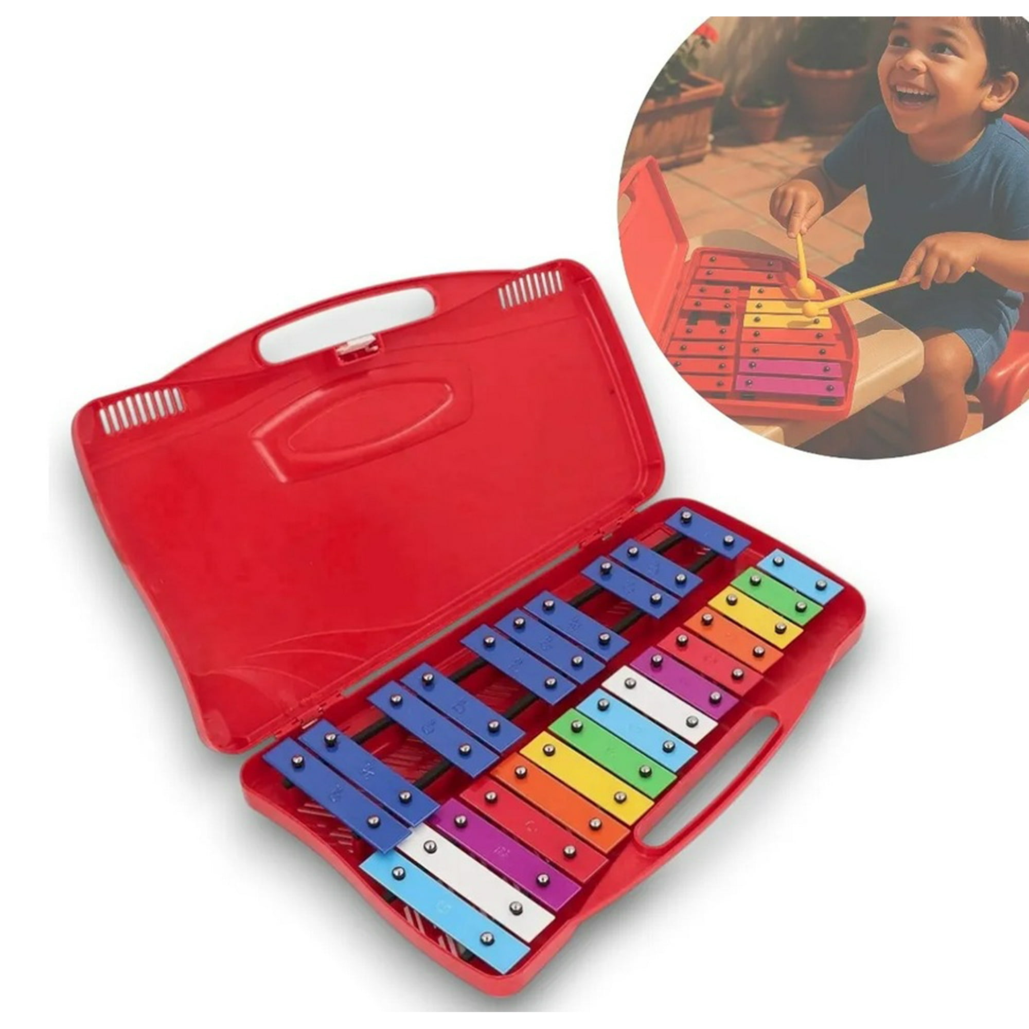 Genérico - Metalofono 25 Notas Piano De Laminas Didactico Cromatico