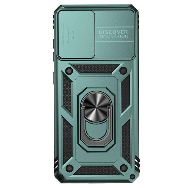 Funda Resistente Anillo Soporte Samsung Galaxy S20 Privacidad Cámara Montaje Magnético Verde