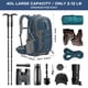 thumbnail image 2 of Mochila de senderismo Maelstrom, impermeable, 40 L, con funda para lluvia, azul, 2 of 7