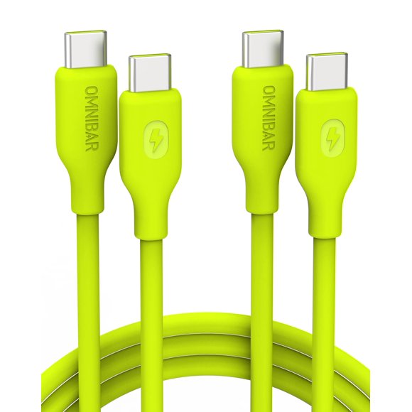 Cable USB‑C Omnibar Pack de 2 cables 1,8 m 240 W Verde