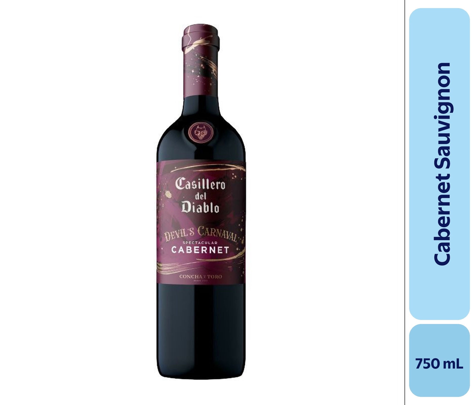 Vino Cabernet Sauvignon Botella 750 mL Casillero Del Diablo