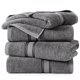 thumbnail image 2 of Juego de toallas de baño LANE LINEN Luxury, 100% algodón, paquete de 4, color gris, 2 of 9