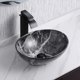 thumbnail image 1 of Lavabo tipo cuenco Davivy 41 cm x 33 cm, marmoleado ovalado con desagüe emergente, 1 of 9
