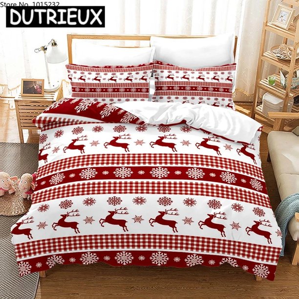 New Merry Christmas ed Bedding Set Duvet Covers Pillowcases Comforter Bedding Set Bedclothes Bed Linen
