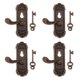 thumbnail image 2 of 4 Llaves De Cerraduras De Puerta Vintage En Miniatura Para Casa De Mu?ecas 1/12, Mango Derecho, 2 of 3