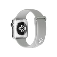 Genérico - Correa Botón Compatible Iwatch Apple Watch 42/44/45Mm Gris Concreto