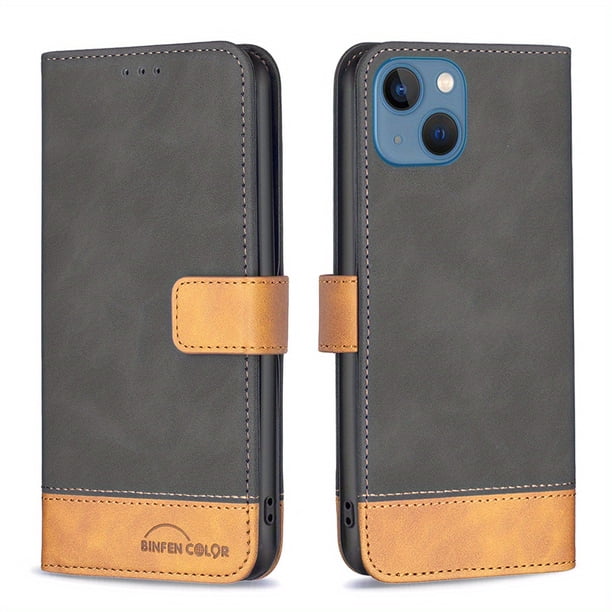 Premium Leather Phone Case With Magnetic Buckle & Card Slot Stand For iPhone 14 Pro Max, 14 Plus, 13 Pro Max, 11 Pro Max, 12 Pro Max, 7, 8, SE 2020, 2022