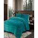 thumbnail image 3 of Cobertor De Invierno Plush 2 Plazas 230x250cm Turquesa, 3 of 4