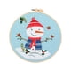 thumbnail image 1 of Kit De Inicio De Bordado Navideño Con Bastidor De Bordado Para Principiantes, Punto De Cruz, Muñeco De Nieve, 1 of 5