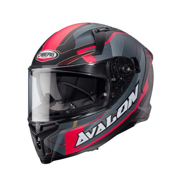 Casco para moto Caberg Avalon X Optic Matt Black/Grey/Red S