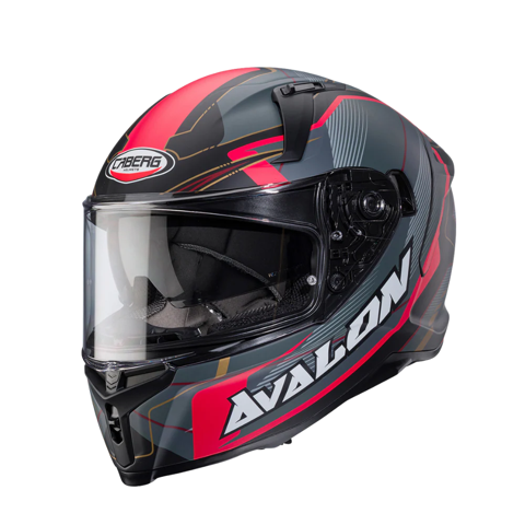 Casco Para Moto Caberg Avalon X Optic Matt Black/Grey/Red M