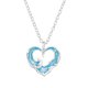 thumbnail image 1 of Collar de plata de ley con forma de corazón ondulado y epoxi, 1 of 2
