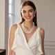 thumbnail image 3 of Set de Collar y Pendientes S SUSANN con Perlas Doradas y Vidrio Grueso, 3 of 8