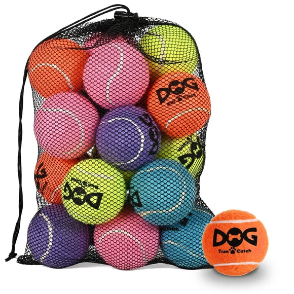Pelotas de Tenis para Perro con Sonido INSUM Multicolor Paquete de 20 Tamaño Mediano