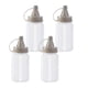 thumbnail image 1 of 4 Botellas Peque?as Para Apretar, Contenedor Portátil De Almacenamiento De Alimentos, Botellas Para Condimentos, Botella Gris, 1 of 5