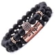 thumbnail image 1 of Pulsera HESHPAWS 8mm Black Matte Onyx Piedra Natural Yoga Unisex, 1 of 3