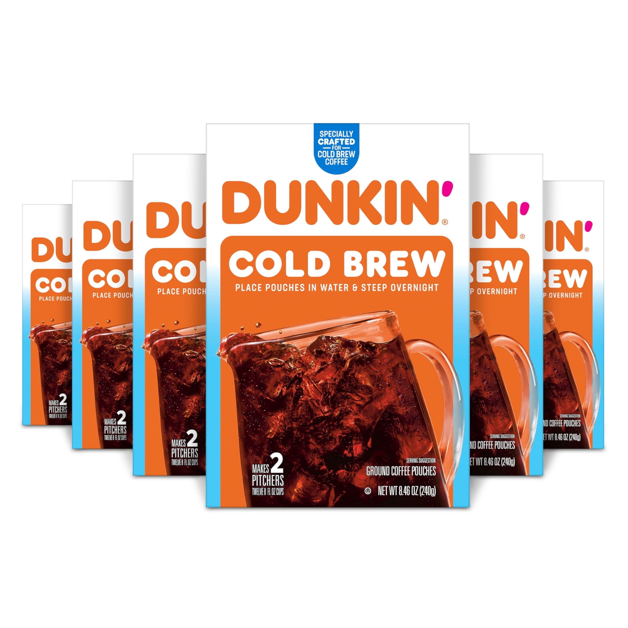 Dunkin' - Paquetes De Café Molido Dunkin, Paquete De 6 Unidades, 240 G, Cerveza Fría