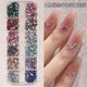 thumbnail image 4 of Xiao Hua Accesorios de Uñas Blancos + Color -1 set, Accesorios de Uñas 3D con Caja de Almacenamiento Compacta, Varias Formas y Tamaños de Arte de Uñas de Respaldo Plano con Pedrería Manualidades DIY, 4 of 5