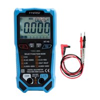 Magideal - Multímetro Digital, Voltímetro De Rango Automático, Portátil, Con Función De Medición De Voltaje Sin Contacto, Comprobador De Voltaje De 4000 Cuentas