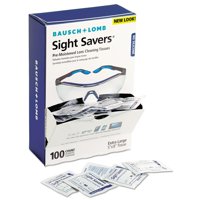 Bausch + Lomb - Toallitas Limpiadoras De Lentes Bausch & Lomb Sight Savers, 100 Unidades
