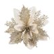 thumbnail image 2 of Poinsettia Decoración Adorno Flor Artificial Para Navidad Rattanes Oro Blanco, 2 of 5