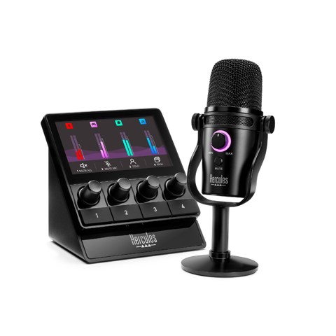 Hercules Dj Stream Starter Kit Ww – Kit De Audio Para Streaming