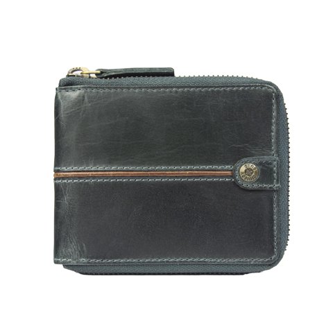 Gino Rodinis - Billetera Hombre Texas 164 Azul Turquesa/Marrón