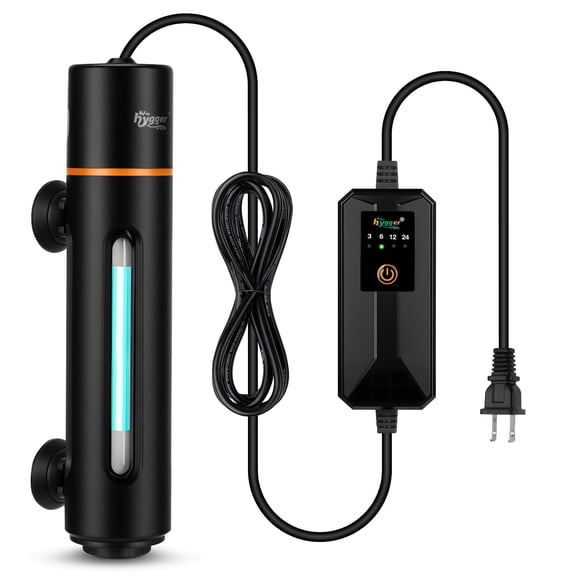 Luz UV para Acuario hygger 11W con Temporizador para Tanques de 60-180 Galones