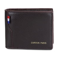Carven Paris - Billetera De Hombre Matt Café