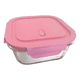 thumbnail image 2 of Tupper vidrio hermético cuadrado 800 ml, tapa rosa, 2 of 3