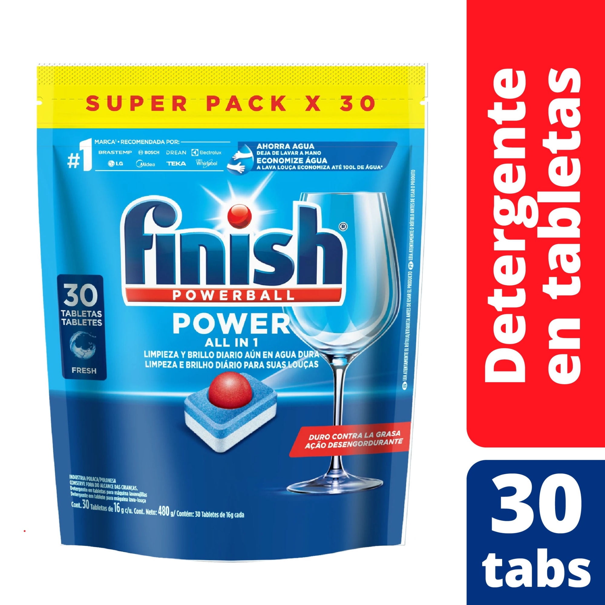 Finish - Detergente En Tabletas Para Lavavajillas