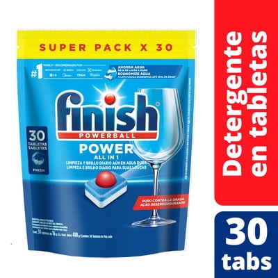 Detergente En Tabletas Para Lavavajillas 30 Un Finish