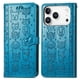 thumbnail image 1 of Funda Cartera FOXDOCK para iPhone 17 Pro , Flip PU con Relieve de Gatos y Perros, Tarjetero y Soporte, 1 of 6