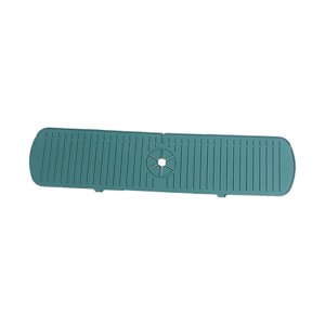 Bothyi - Protector Contra Salpicaduras Para Fregadero De Cocina, Protector Contra Salpicaduras De Agua, Estera De Protección, Estera De Secado, Verde, 61Cm