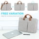 thumbnail image 5 of Bolso de Hombro para Laptop Lacdo 15-15.6'' Gris con Protección 360°, 5 of 7