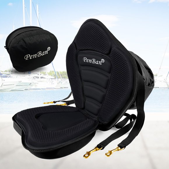 Cojín de asiento para kayak Penban Deluxe con bolsa de almacenamiento