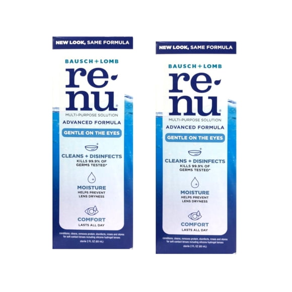 Solución para lentes de contacto Bausch + Lomb Renu Advanced 60 ml x2