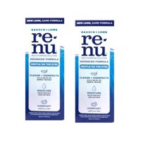 Solución Para Lentes De Contacto Bausch + Lomb Renu Advanced 60 Ml X2