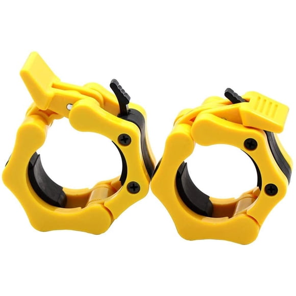 Abrazaderas para barra GW Tech amarillas de 2 pulgadas, par