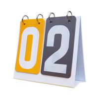 Magideal - Marcador Deportivo Contador De Puntuación 2 Dígitos Puntuación Manual Portátil Tarjetas Volteadas Tablero De Puntuación Tablero De Puntuación Con Núme Amarillo Gris