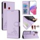 thumbnail image 1 of Funda tipo cartera FOXDOCK para Samsung Galaxy A20S con soporte, ranuras, RFID, diseño de gato, 1 of 5