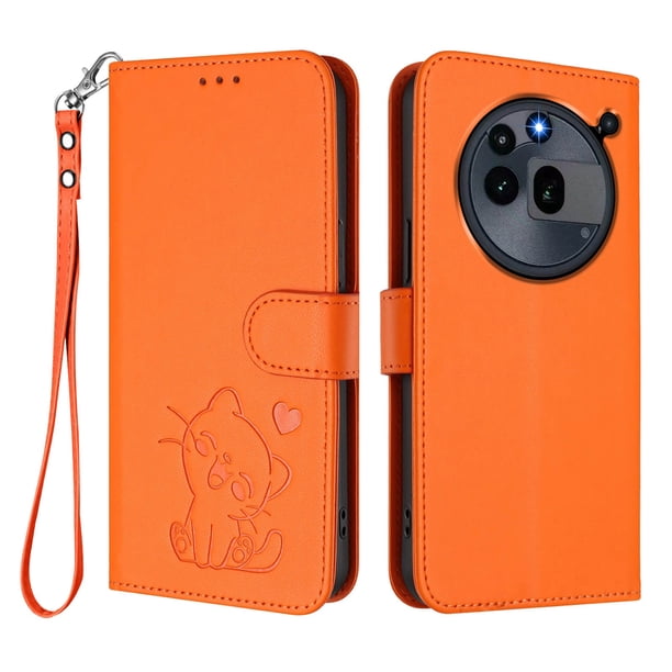 Funda Billetera Magnética para Nothing Phone 3A Pro, Naranja