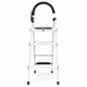 thumbnail image 5 of Escalera Eoland 4 Peldaños Plegable Metálica Tipo Tijera Peldaño Antideslizante Multipropósito Hogar Oficina Taller Uso Doméstico Blanco, 5 of 6