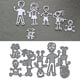 thumbnail image 1 of Troqueles metálicos de corte Familiares Anxendong 11,5 x 6,1 cm, 1 of 6