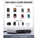 thumbnail image 2 of Lector de tarjetas de memoria Hicober USB C a SD/Micro SD 2TB Space Grey, 2 of 7