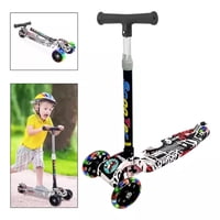 Genérico - Monopatin Scooter 3 Ruedas Con Luz Led Colores Niños Bl-04