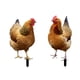 thumbnail image 4 of Estatua De Gallina Para Jardín, Estacas De Metal, Esculturas De Animales Para Suelo, Césped Y Exteriores, 2 Uds., 4 of 5