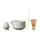 thumbnail image 4 of Juego de té Matcha, utensilios para hacer té, juego de del té Matcha, tazón Matcha con boquilla vertedora, batidor y soporte de bambú Matcha Blanco, 4 of 5