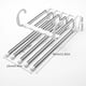 thumbnail image 1 of 1pcc 5 In 1 Stainless Steel Pants Hanger Folding Storage Rack Pants Hanger Kitchen Towel Storage Rack Kitchen Rag Storage Rack Outdoor Kitchen Utensils Home Use Kitchen Stuff Clearance Kitchen Accesso, 1 of 4